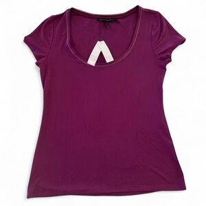 💜!! NWT !! White House Black Market Royal Purple Scoop Neck Top💜